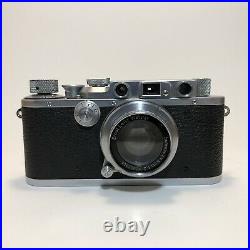 1935 Leica III Camera with Leitz Summar 5cm f2 SM Lens As Is