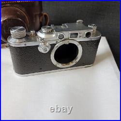 1936 Leica iiia With Hektor F=13.5cm Lens For Parts Or Restore