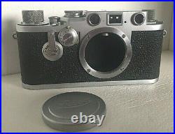 1954 Leica Red Dial Rangefinder Film Camera Body withSelf Timer 696396