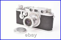Appareil Leica IIIF self timer #685180. Objectif Elmar f/3.5 50mm red scale