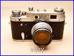 Camera FED 3 2,8/52, M39 Leica, Zorkiy mount, Made in USSR, functional