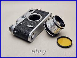 Camera FED 3 2,8/52, M39 Leica, Zorkiy mount, Made in USSR, functional