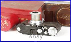 Camera Leica IID Black Chrom Elmar 3,5cm 5cm 9cm 13,5cm Set