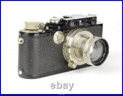 Camera Leica III F Black With Nickel Summar 2/5cm Casse