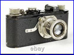 CameraBlack Nickel Leica IA withLeitz Hektor 50mm f/2.5 Screw Mount Lens