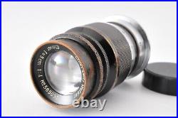 EXC++? Leica 9cm F/4 Leitz Elmar Black 90mm Vintage M39 Screw Mount Lens