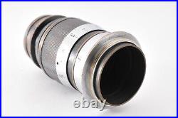 EXC++? Leica 9cm F/4 Leitz Elmar Black 90mm Vintage M39 Screw Mount Lens