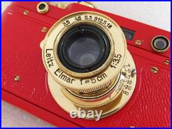 EXC! Leica II(D) Olympiada Berlin 1936 WWII Vintage Russian RF 35mm RED Camera