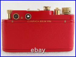 EXC! Leica II(D) Olympiada Berlin 1936 WWII Vintage Russian RF 35mm RED Camera
