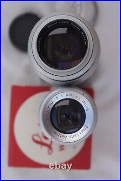 EXC+ Leica IIIF Outfit with50f2 35f3.5 90f4 135f4.5 lenses Finder filters Hood