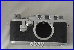 EXC+ Leica IIIF RDST Camera with50mm f/2 Summitar Lens Leather Case
