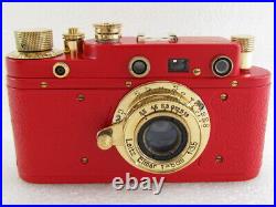 EXCELLENT Leica-II(D) Luftwafe WW 2 Vintage Russian Rangefinder 35mm RED Camera
