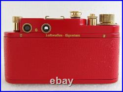 EXCELLENT Leica-II(D) Luftwafe WW 2 Vintage Russian Rangefinder 35mm RED Camera