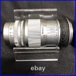 Ernst Leitz Wetzlar Elmar Vintage Camera Lens Screw Mount f=9cm 14 Untested