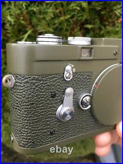 Ex+++ Leitz Leica M3 Single Stroke OLIVE BUNDESEIGENTUM Custom Painted