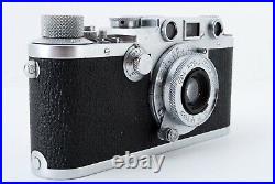 Exc 5+ LEICA III f Red Dial with Leitz Elmar 5cm f/3.5 Lens Rangefinder from Japan