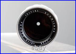 Exc++ Leitz Leica Canada 90mm F2 Summicron M Silver 1960 Version 1 Vintage Glass