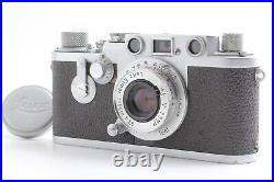 Exc5? Germany Leica IIIF GMBH Camera Red Dial+Timer Elmar 5/f3.5 Yr1954 fm Japan