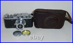 FED-1 USSR Berdsk WWII Rangefinder camera Leica copy 35mm INDUSTAR-10 3.5/50mm