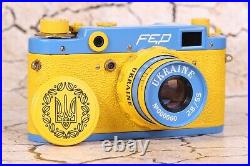 FED-2 Leica Exclusive Model Ukraine Camera Rangefinder 35 mm. Lens 2.8 / 55mm