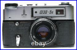 FED 5b Olympic 35mm Rangefinder Camera Industar 61L/D 2.8/53 Leica Mount