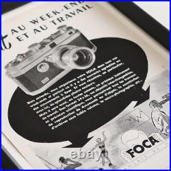 FOCA Foca 1950 Camera Universel Universal France Vintage Advertising Framed Ar