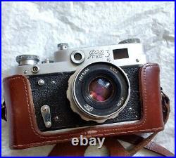 Film Camera 35mm Tested FED 3 Industar-26 2.8/52mm Rare Vintage Leica Copy ussr