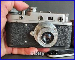 Film Camera 35mm tested Zorki 2 Leica copy USSR? 39 Industar 22 Rare Rangefinder