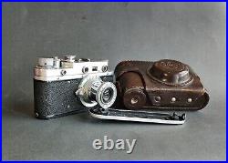 Film Camera 35mm tested Zorki 2 Leica copy USSR? 39 Industar 22 Rare Rangefinder