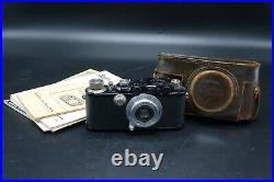 Fine Leica III Mod. F c. 1935 Black/Nickel W. Elmar 3.5/50mm withCase & Books