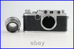Good Leica IIF Red Dial 1953 with Ernst Leitz Wetzlar Summitar 5cm F2 #651201