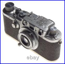 IIIc Shark Skin Well used M39 Mount Rangefinder 35mm Camera Leitz Elmar 3.5/50mm