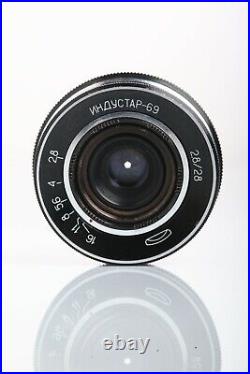 INDUSTAR 69 28mm f/2.8 Vintage LEICA M Mount m39 Pancake Macro Lens Canon Sony