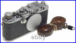 JUST SERVICED WELL USED LEICA IIIa WORK HORSE VINTAGE 35mm LEITZ FILM CAMERA 3a