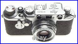 Just Serviced Leica IIIf self timer 35mm film camera f=50 prime Elmar 13.5/50mm