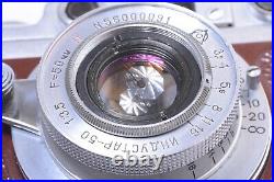 Krasnogorsk Zorki 1 35mm Range Finder Camera Industar-22 50mm 3.5 Red P Lens