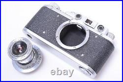 Krasnogorsk Zorki 1d 35mm Range Finder Camera Industar-22 50mm 3.5 Red P Lens