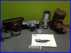 LEICA DRP CAMERA Ernst Leitz Wetzlar 50mm LENS, Nippon Kogaku Lens, Leather Case