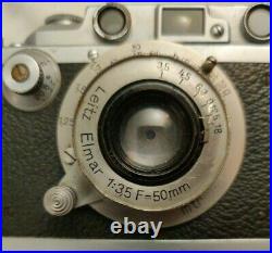 LEICA DRP Ernst Leitz Leitz Elmar Lense 135 F 50mm with strap no case #221763