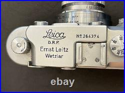 LEICA Ernst Leitz Wetzlar D. R. P Camera Llla 1937 With Summar f=5 Cm 12 Lens