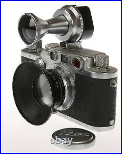 LEICA HEKTOR 2.8cm 28mm f6.3 Post War C Lens f22+New York SOOHN Hood+TUVOO+More