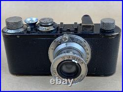 LEICA I Standard Black Vintage 1931 camera with 50mm F/3.5 Elmar #66203 Rare