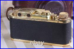 LEICA II(D) K. M. Kriegsmarine WWII Vintage 35mm Art Camera Black/Gold FED Based