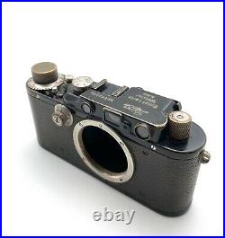 LEICA IID Vintage Leica Leitz Camera Black Body # 113179 Working NICE