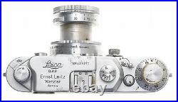 LEICA IIIC 35mm USED FILM CAMERA RANGEFINDER 2/50mm SUMMITAR 12 f=5cm LENS CASE