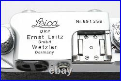 LEICA IIIf Red Dial Self Timer Rangefinder 35mm Free Shipping #878