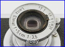LEICA IIf E. Leitz Wetzlar, Allemagne N°764670 objectif Elmar 3,5/5 cm Vers 1955