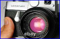 LEICA LEITZ LEICAFLEX 35MM FILM SLR CAMERA With SUMMICRON-R 50MM F/2 LENS, CASE