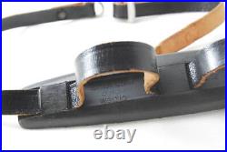 LEICA Leica Leather Camera Strap LEITZ WETZLAR GERMANY Engraved Barnac Vintag