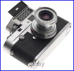 LEICA M2 CHROME RANGEFINDER 35mm FILM CAMERA ELMAR 2.8 f=5cm COLLAPSIBLE LENS